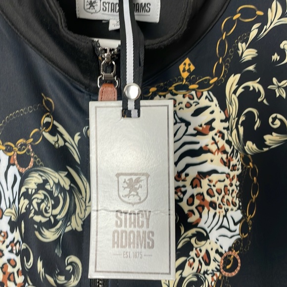 👑 STACY ADAMS track jacket and joggers tracksuit set printed graphic XL 👑 - Picture 4 of 14